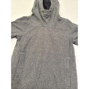 Lululemon Women GRAY BLACK Post Sweat Pullover Hoodie Size 10 NO TAGS